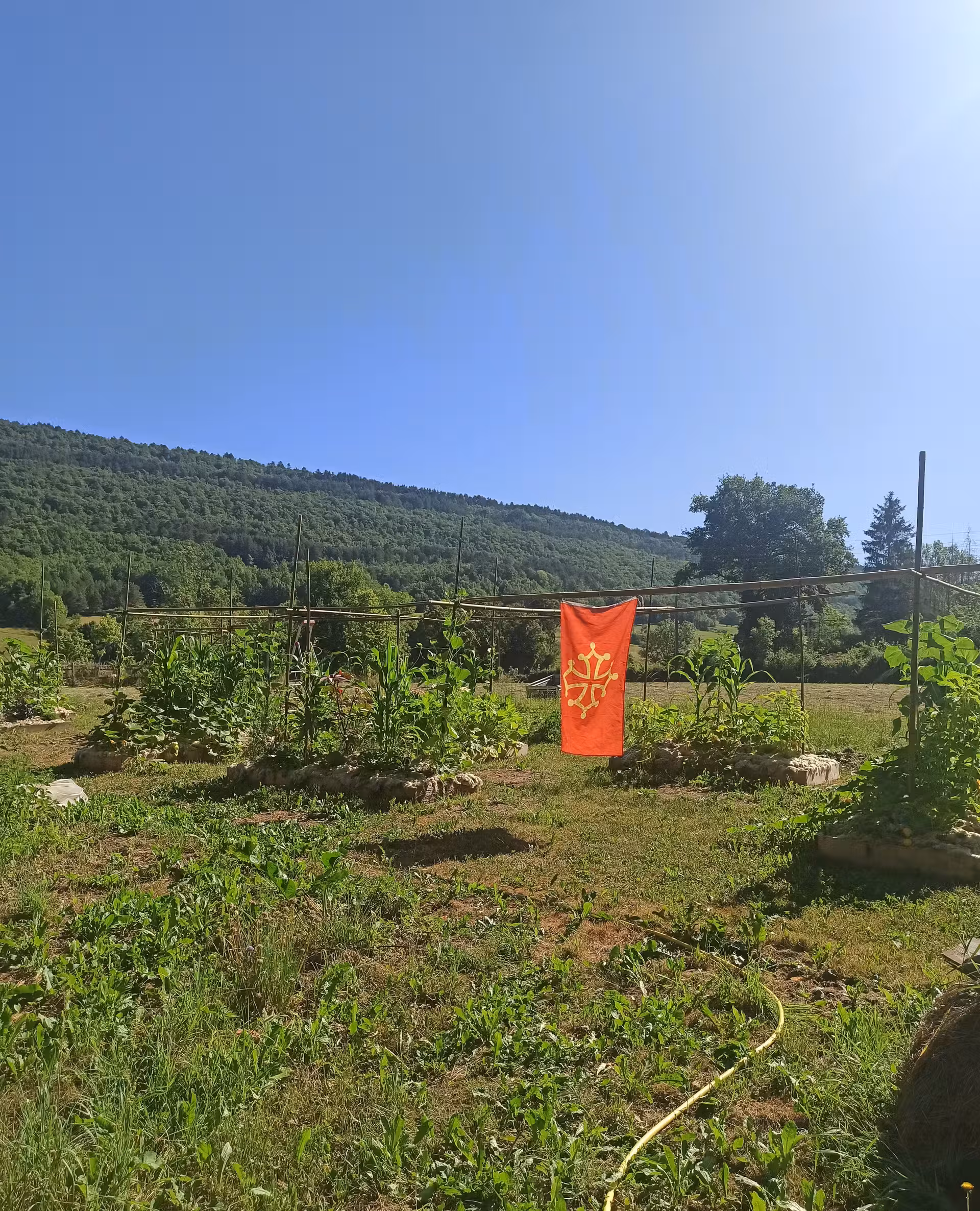Le Jardin partagé avec l'emblème de l'Occitanie